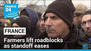 Protesting farmers in France lift roadblocks as standoff eases • FRANCE 24 English [upl. by Leod]