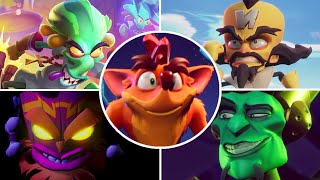 Crash Bandicoot 4 Its About Time  All Bosses [upl. by Pacifica]