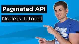 Create A Paginated API With Nodejs  Complete Tutorial [upl. by Ydnor574]