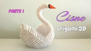 CISNE ORIGAMI 3DPRIMERA PARTEpaso a paso [upl. by Dotty]