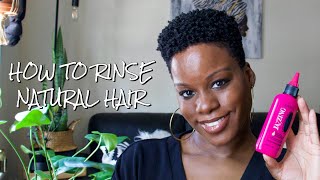 How To Do A Color Rinse On Natural Hair [upl. by Yhtuv664]