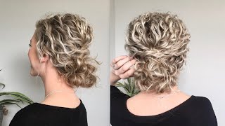 Naturally WavyCurly Hair Updo [upl. by Dmitri510]