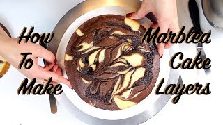 Marble Cake Recipe Tutorial  CHELSWEETS [upl. by Naggem]