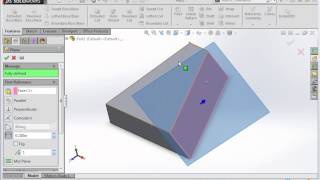 Oblique Surface Construction in SolidWorks [upl. by Laniger]