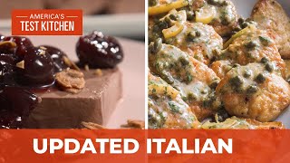 How to Make Updated Italian Classics Like Chicken Piccata and Chocolate Semifreddo [upl. by Ahsel]