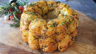 Monkey Bread  A Delicious Savory Monkey Bread Recipe [upl. by Ayotnahs]