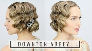 1920s Finger Wave Updo [upl. by Enylekcaj]