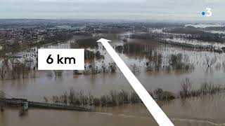 AVANT  APRÈS  comment les inondations ont transformé les paysages du LotetGaronne [upl. by Ydniahs]