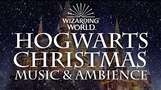 Harry Potter Music amp Ambience  Hogwarts Christmas Music with Snow Sounds [upl. by Airamak713]