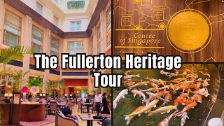 The Fullerton Hotel Singapore  A Historic Tour [upl. by Oilerua368]