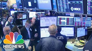 Stock Trading Halted After Markets Plunge At Market Open  NBC News [upl. by Aicirtam]