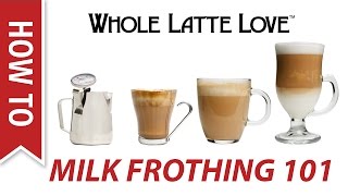 Milk Frothing for Beginners [upl. by Nodnek]