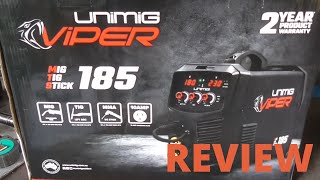 UNIMIG VIPER 185 MIGSTICKTIG WELDER REVIEW [upl. by Alejandrina]