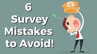 Why You Might NOT Get Paid From Survey Sites 6 Mistakes to Avoid [upl. by Aonian801]