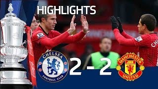 Manchester United vs Chelsea 22 official goals and highlights FA Cup Sixth Round  FATV [upl. by Eynaffit]