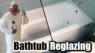 HOW TO REGLAZE A BATHTUB 3  PREPARING A BATHTUB TO BE REGLAZED  PAINTED [upl. by Melleta]