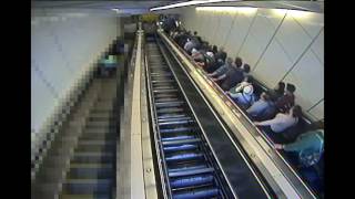 Escalator brake failure causes uncontrolled acceleration [upl. by Colet869]