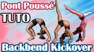 TUTO  COMMENT faire le pont poussé en 5 MINUTES  Teaching a Backbend Kickover in 5 MINUTES [upl. by Ahsienroc]