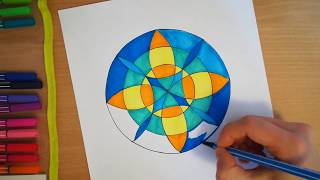 Disegnare e colorare un mandala [upl. by Belloir595]