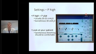 Airway pressure release ventilation APRV Dr Niklas Larsson [upl. by Akenn527]