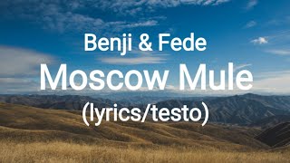 Benji amp Fede  Moscow Mule lyricstesto [upl. by Yadrahc979]