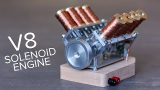 Stronger and Faster V8 Solenoid Engine [upl. by Milissa780]