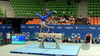 MILOJEVIC Luka SRB  2019 Artistic Junior Worlds Gyor HUN  Qualifications Pommel Horse [upl. by Hollerman]