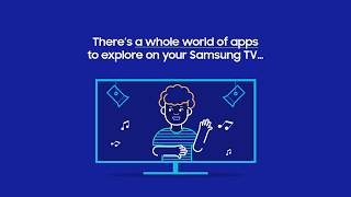 Samsung Smart TV How to download TV apps [upl. by Bluh]