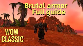 WoW ClassicFull guide for Warrior Brutal Armor questline [upl. by Ahearn]