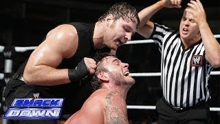 CM Punk vs Dean Ambrose SmackDown Dec 6 2013 [upl. by Harutek]