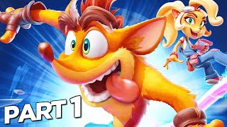 CRASH BANDICOOT 4 ITS ABOUT TIME Walkthrough Gameplay Part 1  INTRO FULL GAME [upl. by Liebman619]