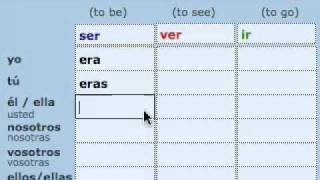 Pretérito Imperfecto Irregular Imperfect  Irregular verbs [upl. by Ravaj]