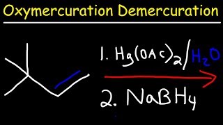 Oxymercuration Demercuration Reaction Mechanism [upl. by Anoid]