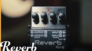 Boss RV6 ReverbDelay  Reverb Demo Video [upl. by Retsek]