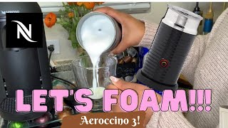 How To Foam Milk With Aeroccino 3 Make Coffee With Foam Tips amp Tricks  Easy Foamed Latte Recipe [upl. by Asilanom]