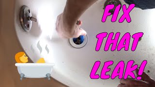 How To Replace a Bathtub Drain and Fix Leak [upl. by Antoine522]