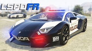 LA VOITURE DE POLICE LA PLUS RAPIDE  GTA 5 LSPDFR [upl. by Onairotciv592]