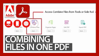 Combining Files into a Single PDF  Acrobat DC for Educators [upl. by Ecirehs]