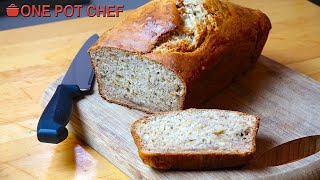 3 Ingredient Banana Bread  One Pot Chef [upl. by Packer]