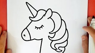 COME DISEGNARE UN UNICORNO KAWAII [upl. by Ricard889]