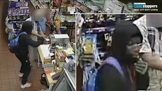 Terrifying deli stabbing caught on camera in Queens [upl. by Lisk198]