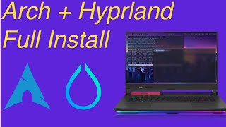 Arch Install and Hyprland setup [upl. by Alfonse]