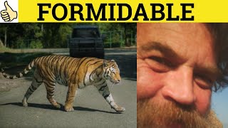 🔵 Formidable  Formidable Meaning  Formidable Examples  Formidable Defined  GRE 3500 Vocabulary [upl. by Agathy]