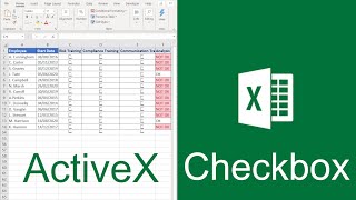 Excel ActiveX Checkboxes [upl. by Pallaten]