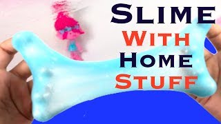 How To Make Slime With Home Ingredients✨ Easy DIY No Borax Slimes [upl. by Primavera15]