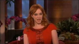 Christina Hendricks Ellen [upl. by Arbrab]