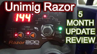 5mth Review Unimig Razor AcDc 200 TIG Welder English [upl. by Ilenay]