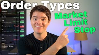 Stock Market Order Types Explained Market Limit Stop Stop Limit Trailing Stop [upl. by Wash]