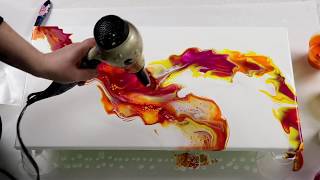 357 Gorgeous Dutch Pour Acrylic Pouring Technique [upl. by Eetnahc]