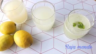 Recette Citronnade tunisienne pour laid avec 3 goûts différents [upl. by Ennaeirrac182]